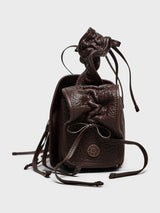 Acne Studios - Multipocket Big Grainy Bag in Chocolate Brown