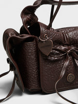 Acne Studios - Multipocket Big Grainy Bag in Chocolate Brown