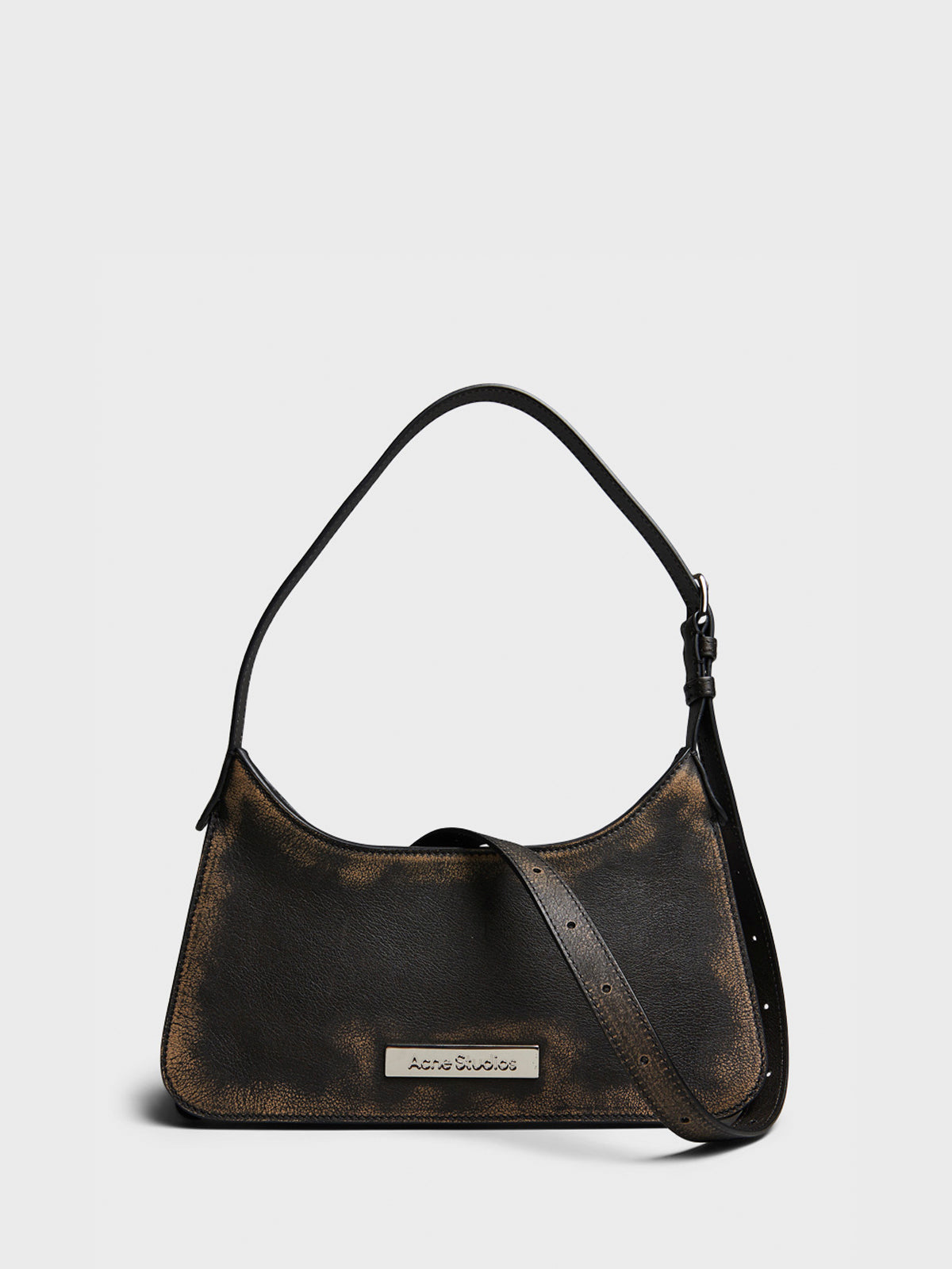 Platt Mini Shoulder Bag in Dark Brown and Beige