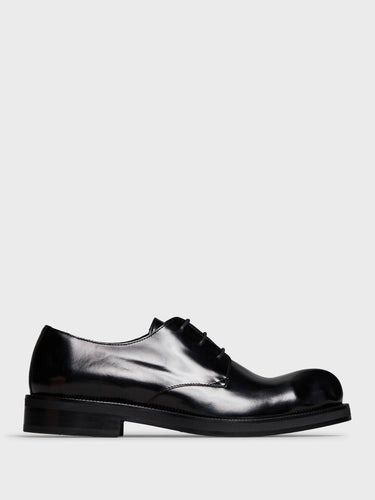 Acne Studios - Leather Derby Shoes in Black