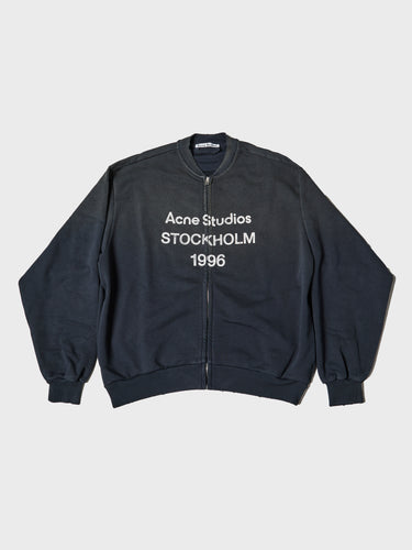 Acne Studios - Zip Sweater Logo in Black