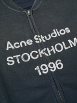 Acne Studios - Zip Sweater Logo in Black