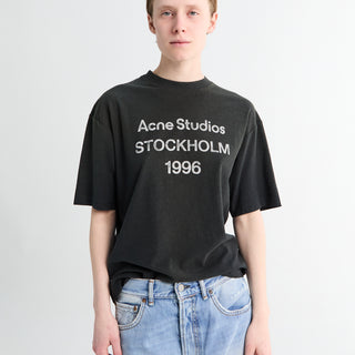 Acne Studios - Relaxed Fit Logo T-Shirt in Faded Black