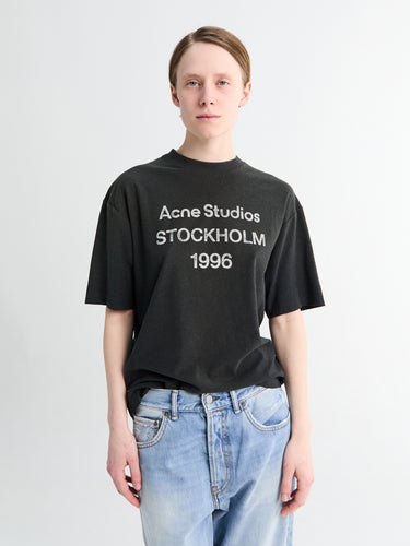 Relaxed Fit Logo T-Shirt in Faded Black