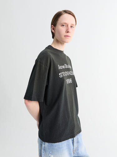 Relaxed Fit Logo T-Shirt in Faded Black