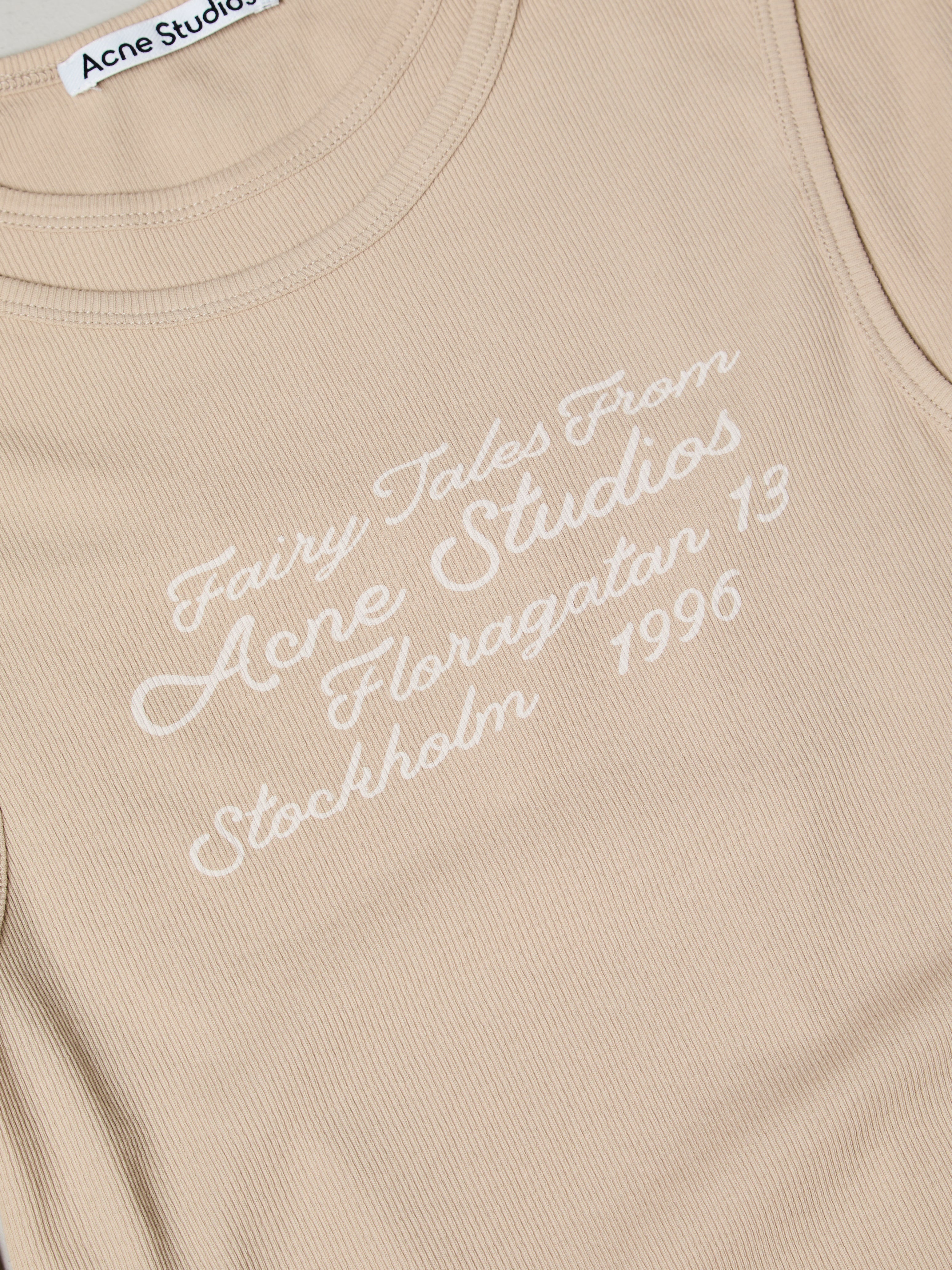 Acne Studios - Layered long-sleeve t-shirt in Oatmeal Beige