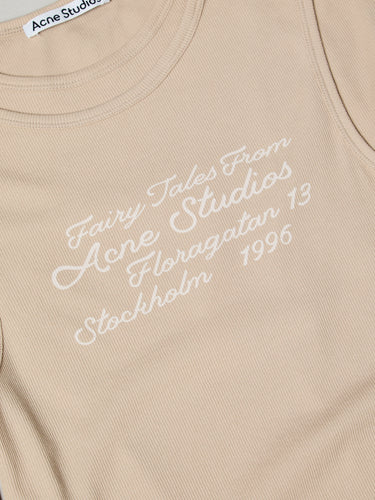 Acne Studios - Layered long-sleeve t-shirt in Oatmeal Beige