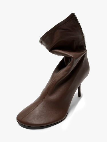 Acne Studios - Leather Ankle Boots in Earthy Brown