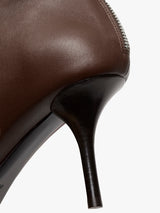 Acne Studios - Leather Ankle Boots in Earthy Brown