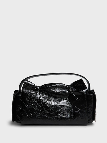 Acne Studios - Multipocket Crinkled Patent Bag in Black