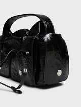 Acne Studios - Multipocket Crinkled Patent Bag in Black