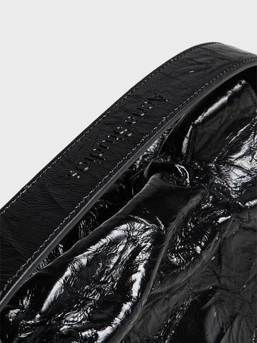 Acne Studios - Multipocket Crinkled Patent Bag in Black