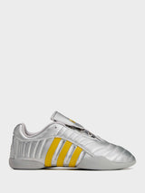Adidas - Elite Mei Miaou Shoes in Silver Metallic, Collegiate Navy and Hazy Yellow