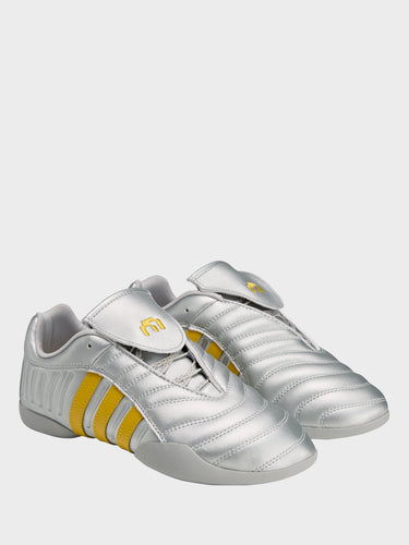 Adidas - Elite Mei Miaou Shoes in Silver Metallic, Collegiate Navy and Hazy Yellow