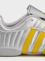 Adidas - Elite Mei Miaou Shoes in Silver Metallic, Collegiate Navy and Hazy Yellow