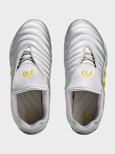 Adidas - Elite Mei Miaou Shoes in Silver Metallic, Collegiate Navy and Hazy Yellow