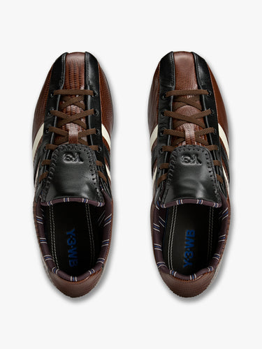 Adidas - Adidas x WALES BONNER x Y3 The Field Lizzard Sneakers in Cream Whitem Dark Brown and Core Black