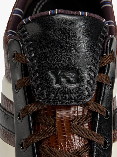 Adidas - Adidas x WALES BONNER x Y3 The Field Lizzard Sneakers in Cream Whitem Dark Brown and Core Black