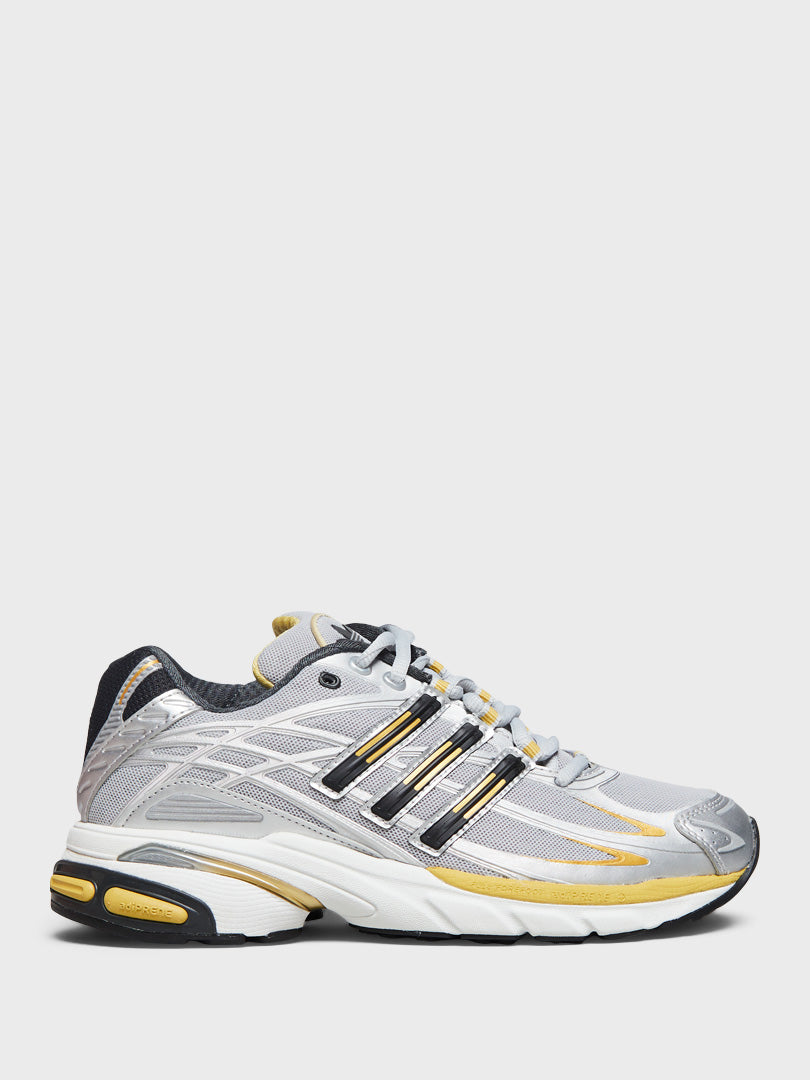 Adidas - Adistar Cushion Sneakers in Grey Two, Gold Metallic and Matte Silver