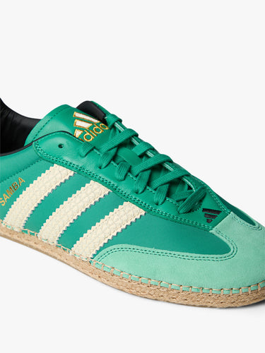 Adidas - Clot Samba Espadrille By Edison Chen in Court Green, Warm Vanilla & Core Black