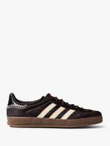 Adidas - Wales Bonner Gazelle Pony Sneakers in Aurora Coffee, Wonder White and Core Black