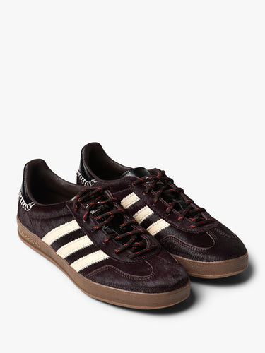 Adidas - Wales Bonner Gazelle Pony Sneakers in Aurora Coffee, Wonder White and Core Black