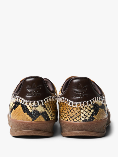 Adidas - Wales Bonner Gazelle Snake Sneakers in Dust Rust, Wonder White and Collegiate Burgundy