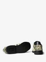 Adidas - Adidas x Brain Dead Bowling Shoes in Snake print, Cream White and Core Black