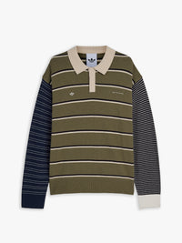 Adidas - Adidas x SFTM LS Tee in Olive Strata, Alumina and Black