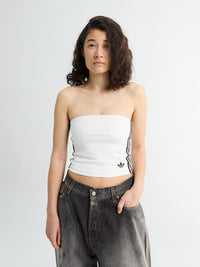 Adidas - Adicolor 3 Stripe Tube Top in White and Black