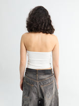 Adidas - Adicolor 3 Stripe Tube Top in White and Black
