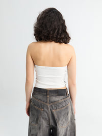 Adidas - Adicolor 3 Stripe Tube Top in White and Black