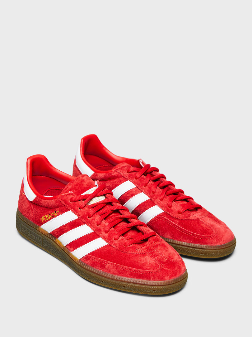 Handball Spezial Sneakers in Scarlet, Cloud White, and Gum