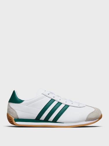 Adidas - Country OG Sneakers in Ftwr White, Collegiate Green and Ftwr White