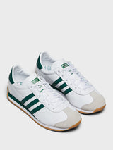 Adidas - Country OG Sneakers in Ftwr White, Collegiate Green and Ftwr White
