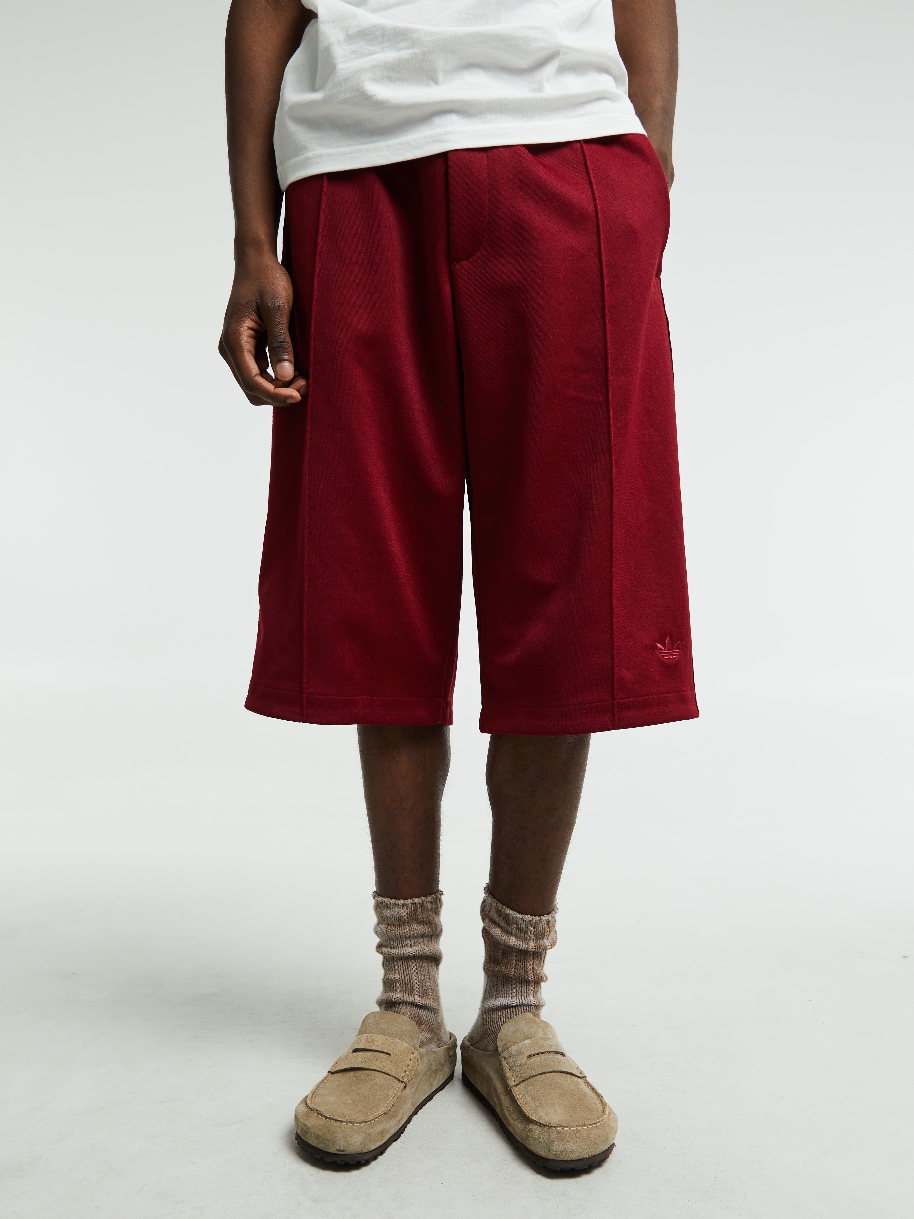 Adidas - Wales Bonner Track Shorts in Collegiate Burgundy