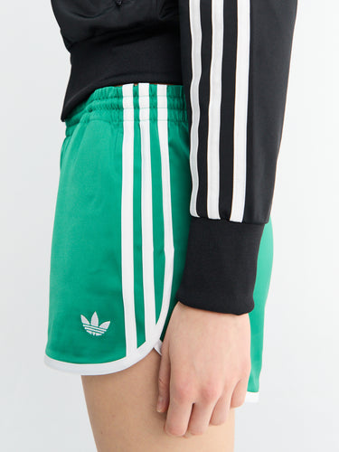 Adidas - Adicolor 3 Stripes Sprinter Shorts in Green and White