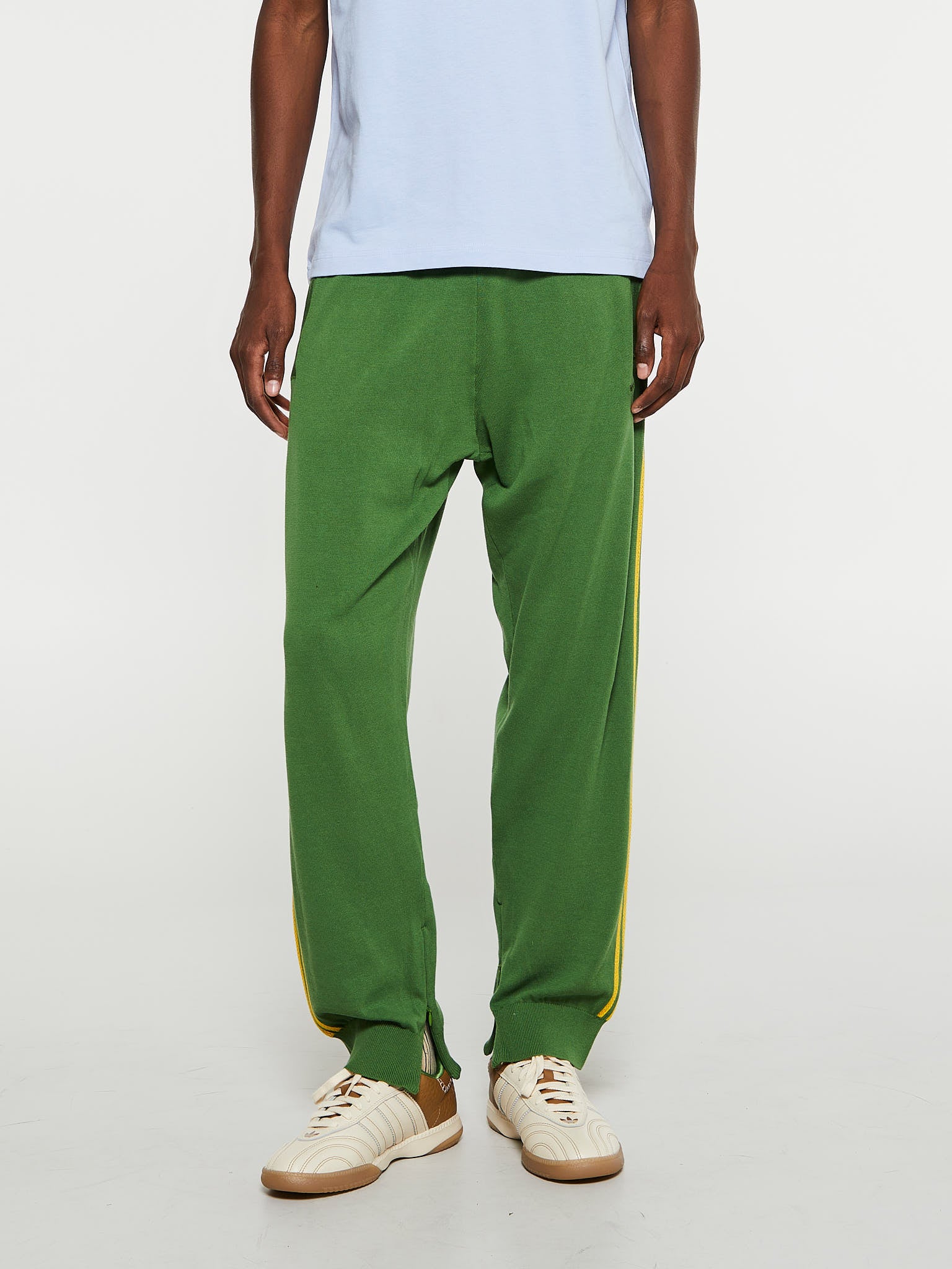 Wales Bonner New Knit Track Pants in Crew Green