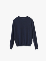 AF Agger - Merino knit crew neck in Navy