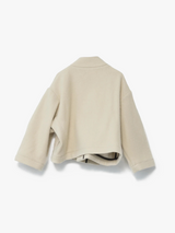 AF Agger - Klippan boiled wool jacket in Oatmeal