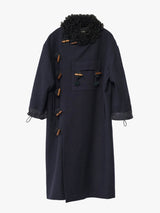 AF Agger - Hainsworth Wool Officer Coat in Navy