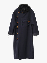 AF Agger - Hainsworth Wool Officer Coat in Navy