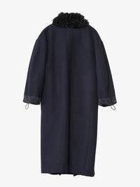 AF Agger - Hainsworth Wool Officer Coat in Navy