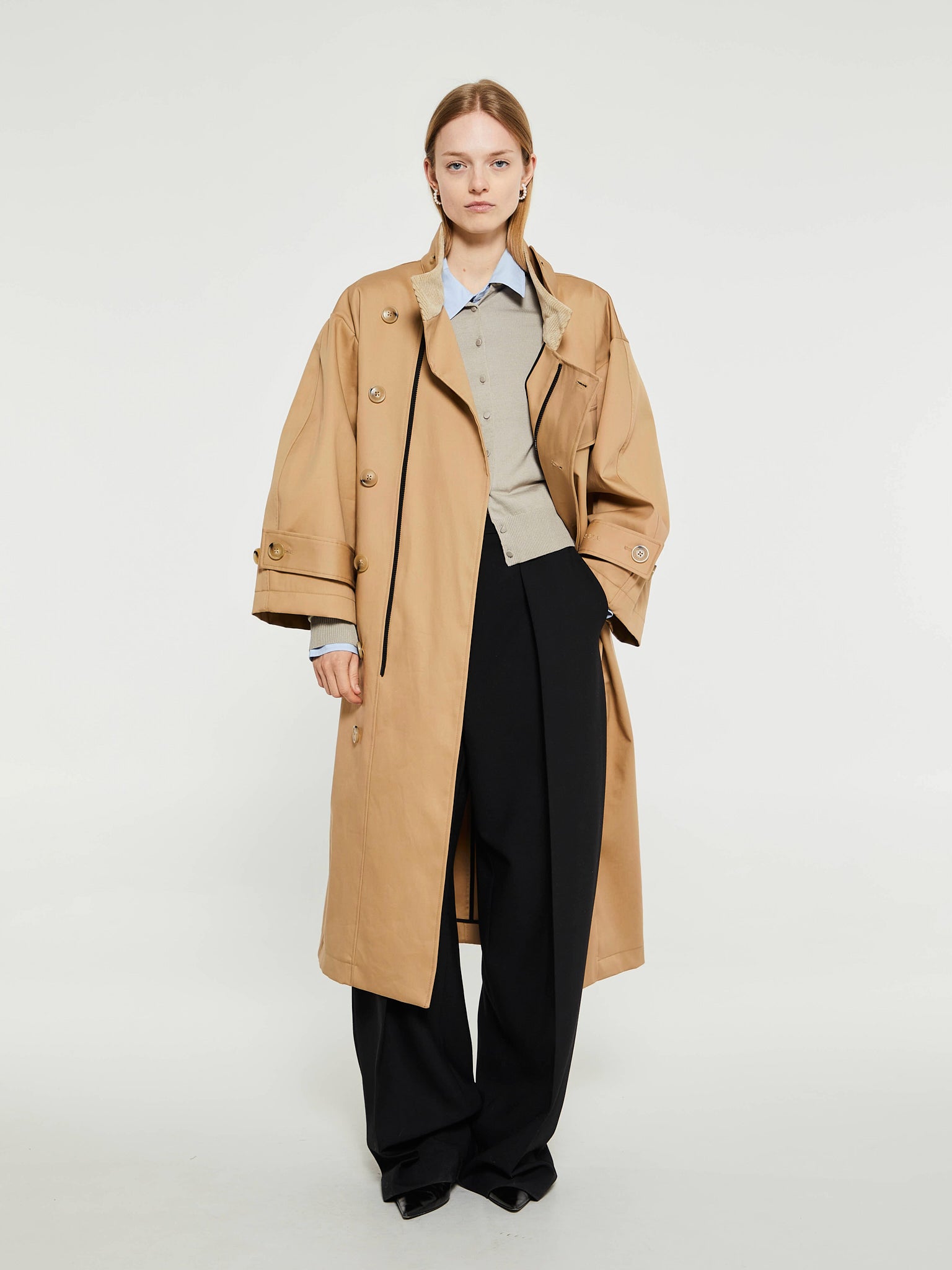 Water Resistant Coat in Beige