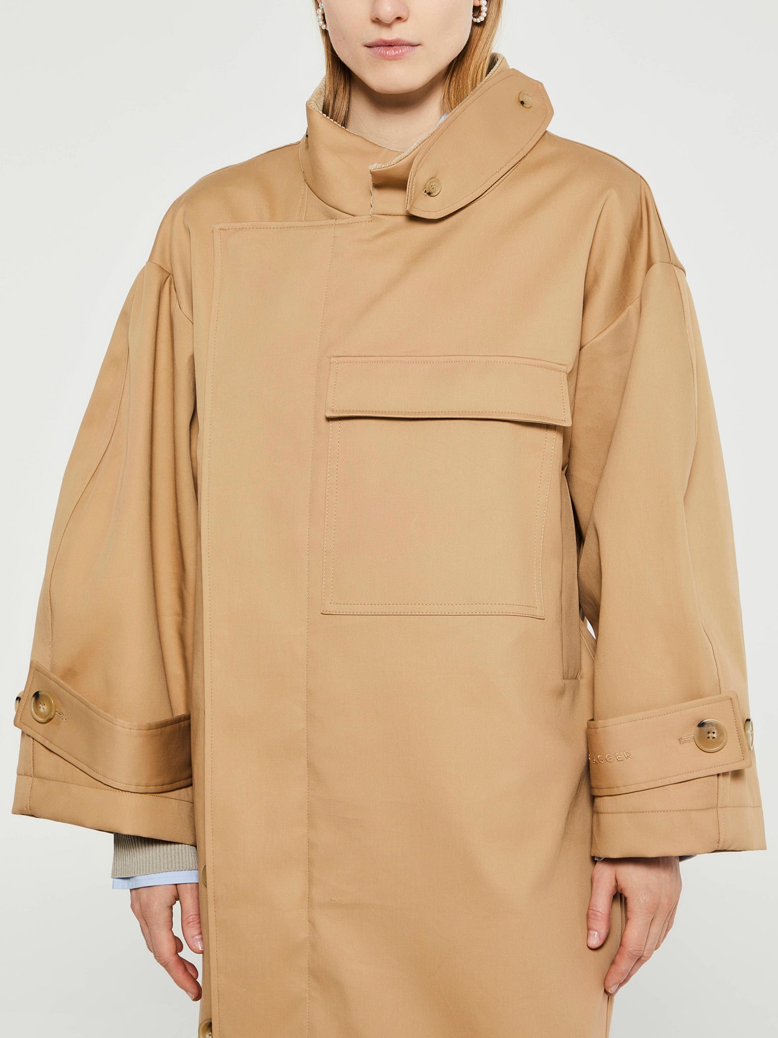 Water Resistant Coat in Beige