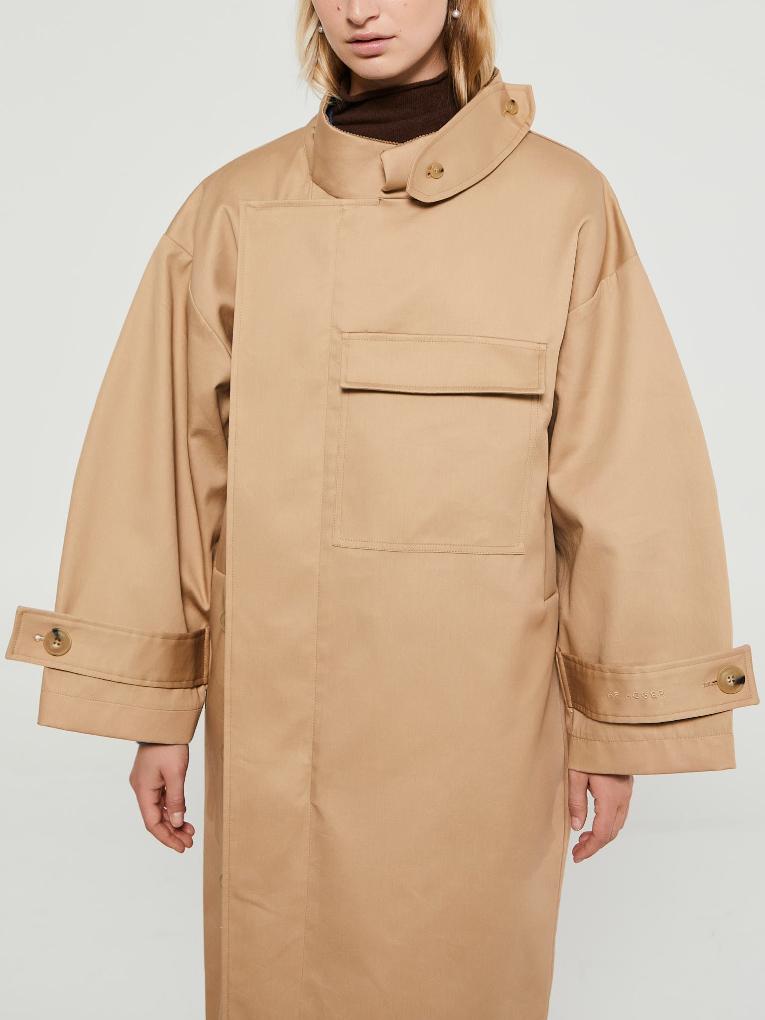 AF Agger - Water Resistant Coat in Beige