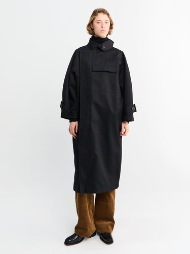 Water Resistant Coat in Black