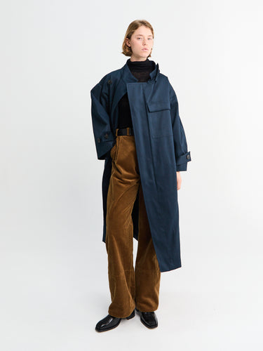 Water Resistant Coat in Navy