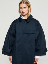 AF Agger - Water Resistant Coat in Navy