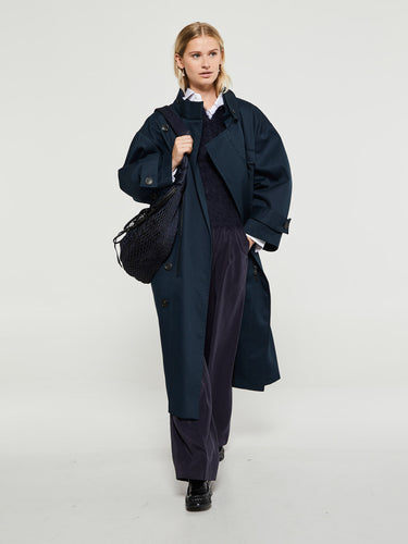 AF Agger - Water Resistant Coat in Navy
